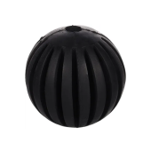 Дентална кучешка играчка Flamingo Toy Gladiator Ball Black топка от издръжлива гума